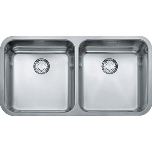 Dubbele spoelbak Franke LAX1201 vooraanzicht