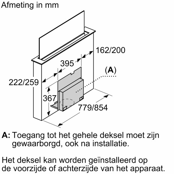 Dampkap toebehoren Bosch DSZ1WW1M1 detail 1