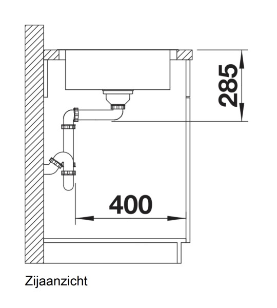 Evier 1 bassin Blanco 519059 detail 2