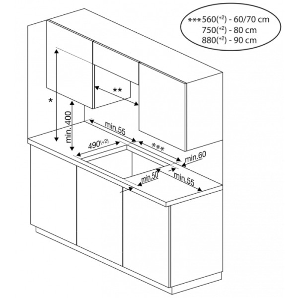 Kookplaat inductie Beko HII85720UFT detail 3