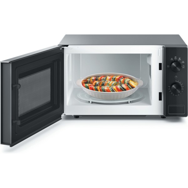 Microgolfoven vrijstaand Whirlpool MWP101SB/zwart en inox zijkant detail 1