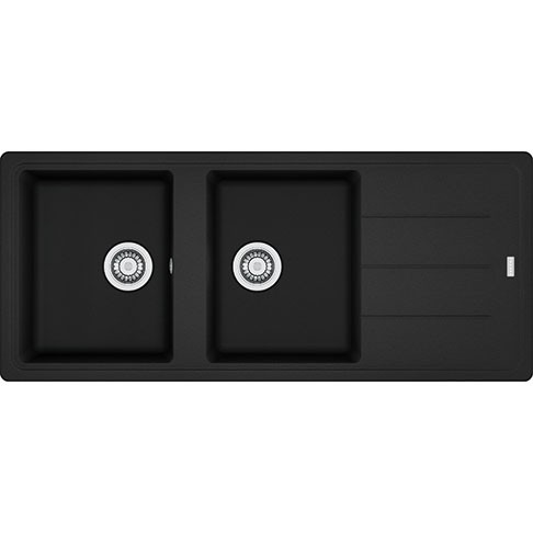 Dubbele spoelbak Franke BFG621MB1 vooraanzicht