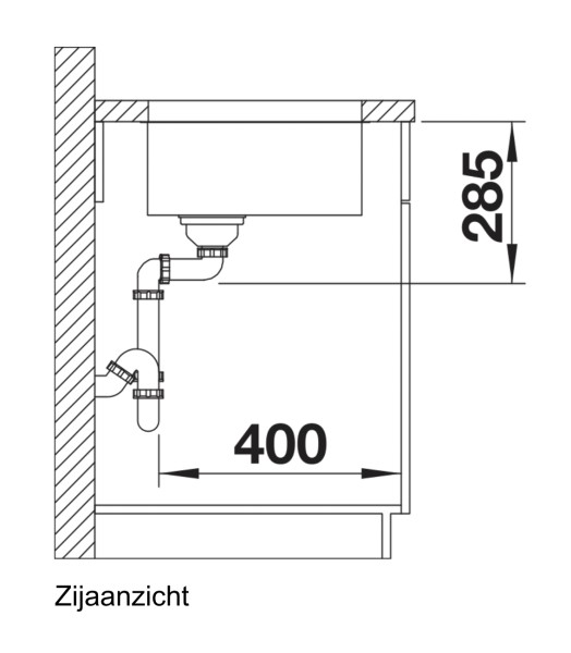 Evier 1 bassin Blanco 518199 detail 2