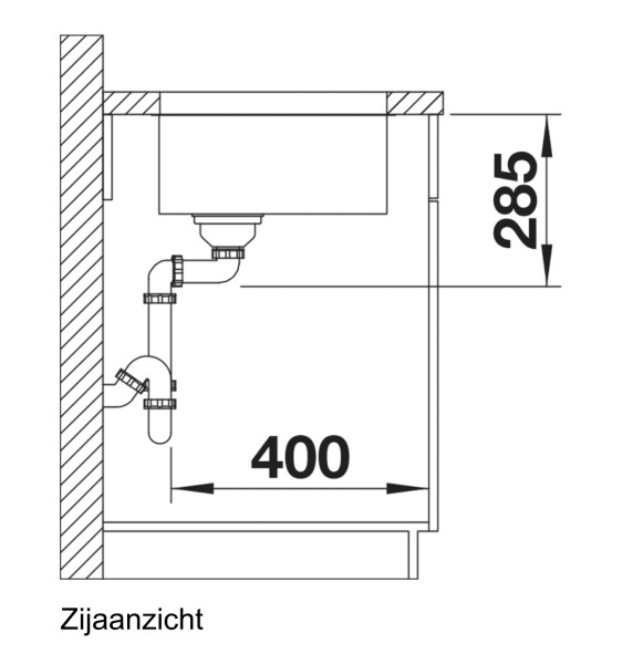 Evier 1 bassin Blanco 518203 detail 2