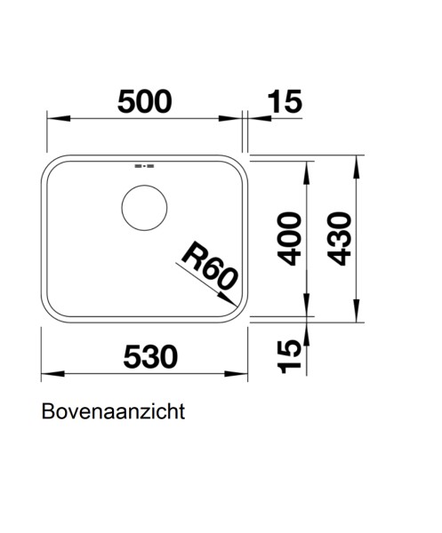 Evier 1 bassin Blanco 518205/° detail 1