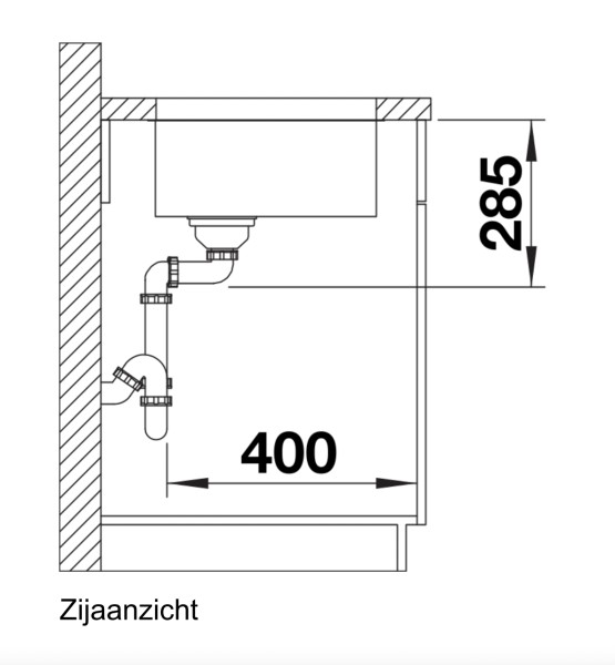 Evier 1 bassin Blanco 518201 detail 2