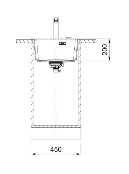 Enkele spoelbak Franke MRG610390OX1 detail 2