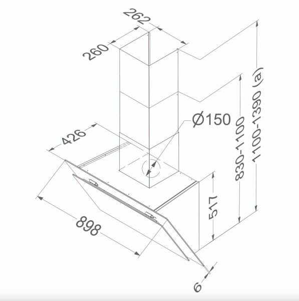 Hotte aspirante sans moteur Novy 7835 / Novy Vision detail 4
