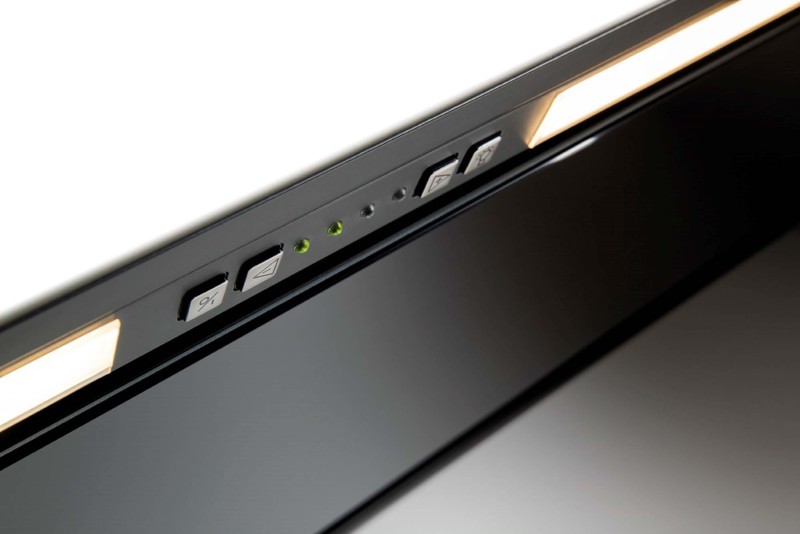 Dampkap inbouwgroep Novy 26082 / Novy Crystal ZWART detail 1