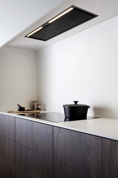 Dampkap inbouwgroep Novy 26082 / Novy Crystal ZWART detail 4