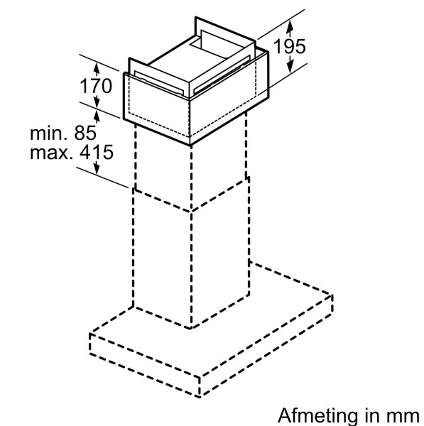 Dampkap toebehoren Bosch DWZ1FX5D1 detail 1