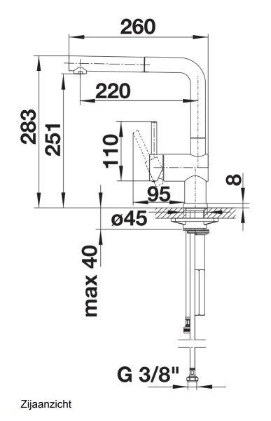 Robinet mono-commande Blanco 514016 detail 1