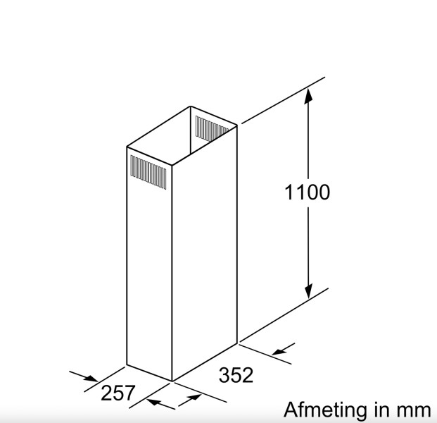 Dampkap toebehoren Siemens LZ12285 detail 1