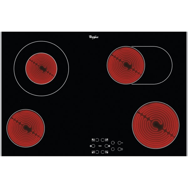 Taque de cuisson vitrocéramique Whirlpool AKT8360LX vooraanzicht