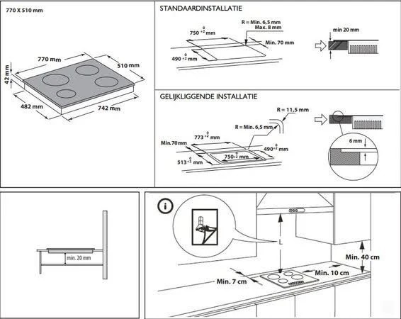 Kookplaat vitrokeramisch Whirlpool AKT8360LX detail 2