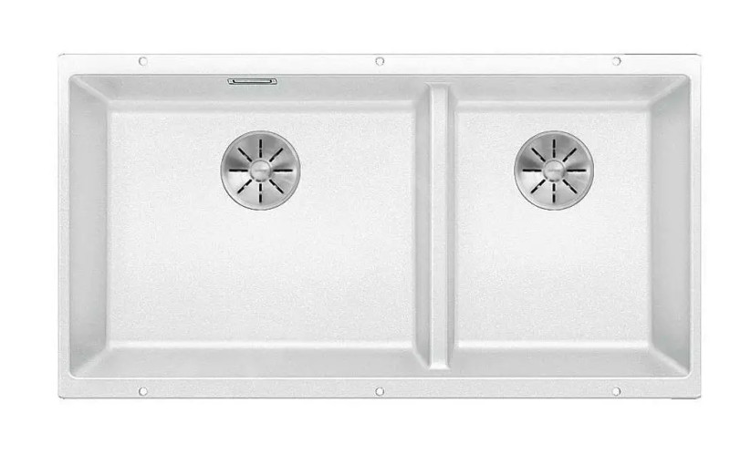 Dubbele spoelbak Blanco 523155 vooraanzicht