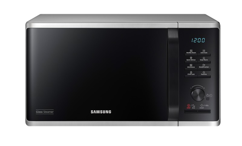 Microgolfoven vrijstaand Samsung MS23B3555ES/zilver vooraanzicht