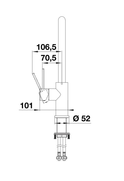 Robinet mono-commande Blanco 526615/** detail 1