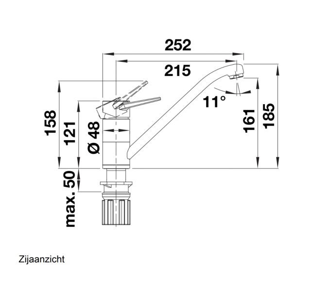 Robinet mono-commande Blanco 526408 detail 1