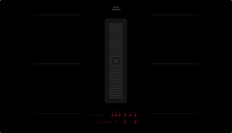 Taque de cuisson avec hotte intégrée Venduro VEND90-HH-4F vooraanzicht