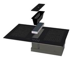 Taque de cuisson avec hotte intégrée Venduro VEND90-HH-4F detail 1