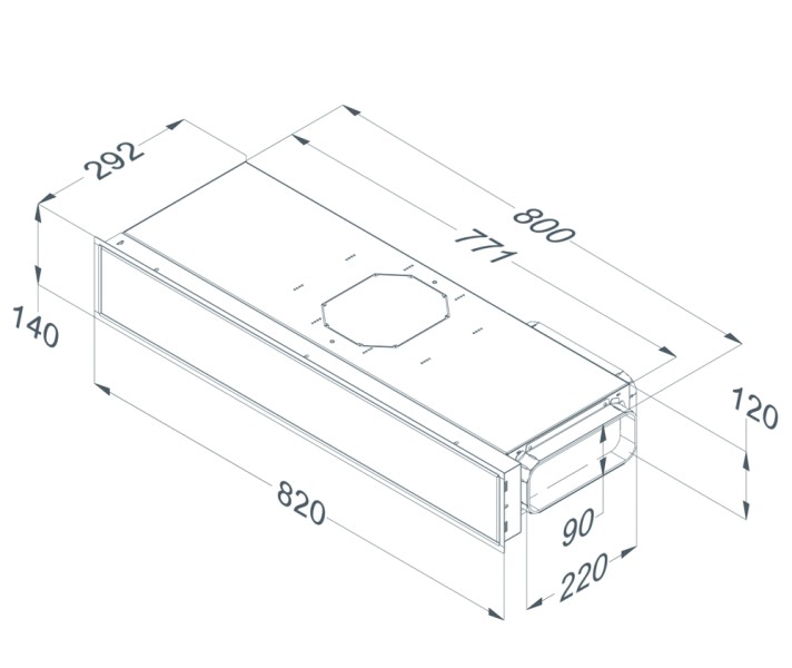 Dampkap toebehoren Novy 7933400 detail 1