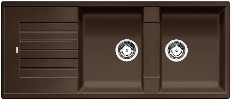 Dubbele spoelbak Blanco 515602 vooraanzicht