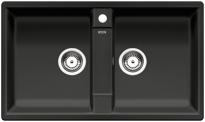 Dubbele spoelbak Blanco 516686 vooraanzicht