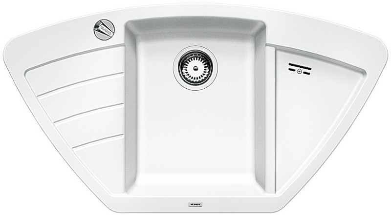 Hoekspoelbak Blanco 514750 vooraanzicht