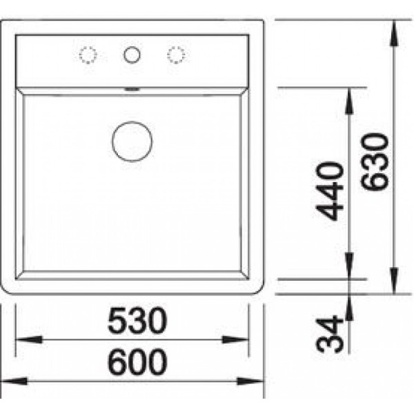Evier 1 bassin Blanco 514501 detail 1