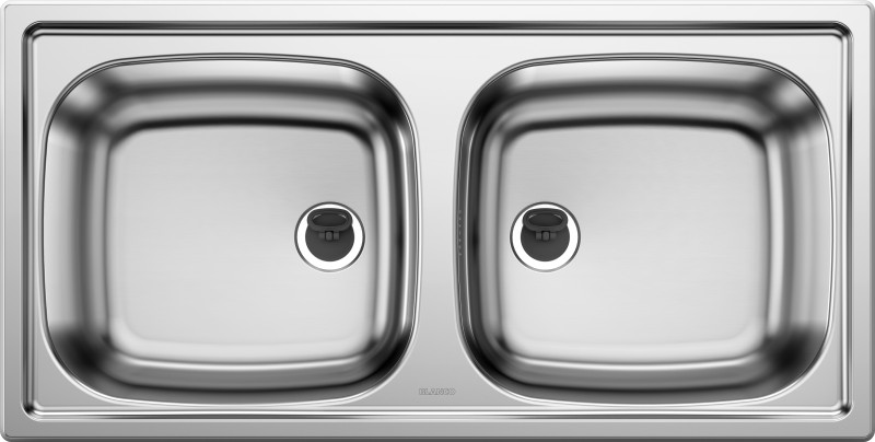 Evier 2 bassins Blanco 500372 vooraanzicht