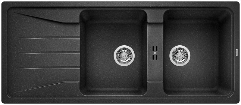 Dubbele spoelbak Blanco 519698/** vooraanzicht