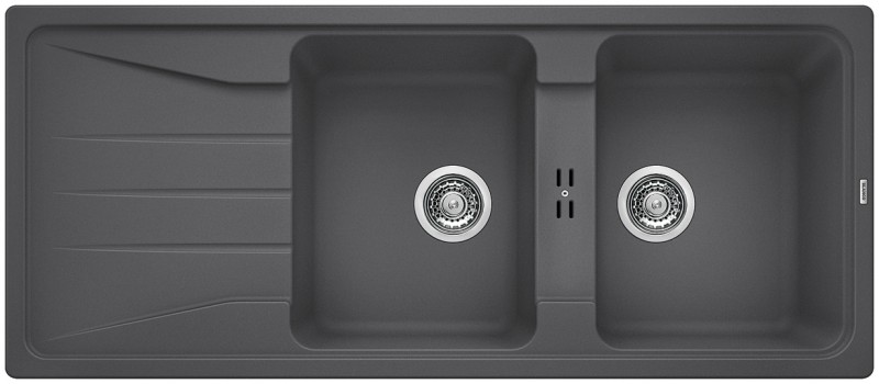 Dubbele spoelbak Blanco 519699/** vooraanzicht