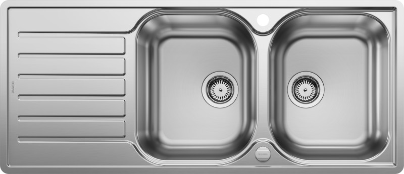Dubbele spoelbak Blanco 519713 vooraanzicht