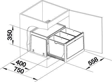 Afvalemmers Blanco 517470 detail 1