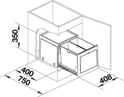 Afvalemmers Blanco 517468 detail 1