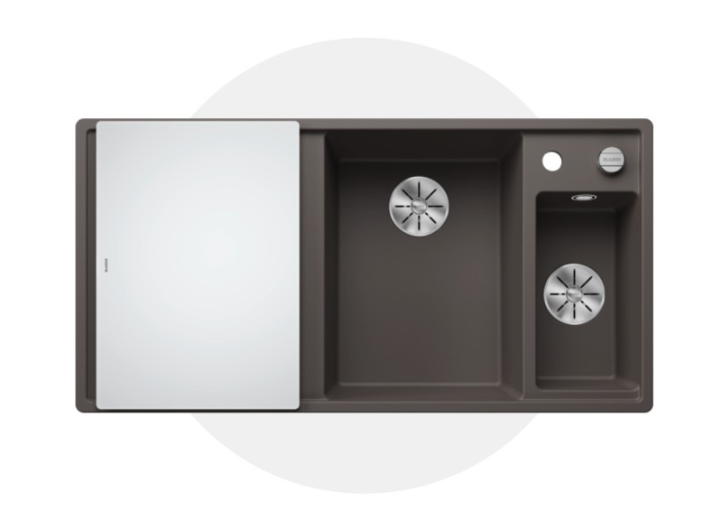 Anderhalve spoelbak Blanco 527228 vooraanzicht