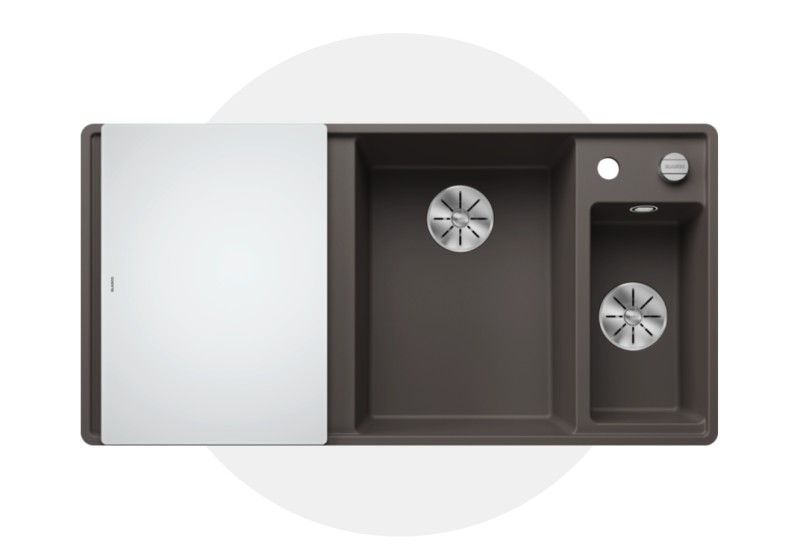 Anderhalve spoelbak Blanco 527232 vooraanzicht