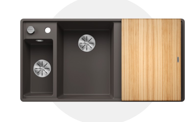 Anderhalve spoelbak Blanco 527231 vooraanzicht