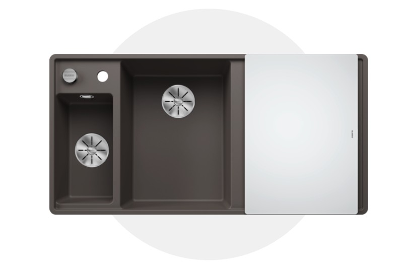 Anderhalve spoelbak Blanco 527230 vooraanzicht