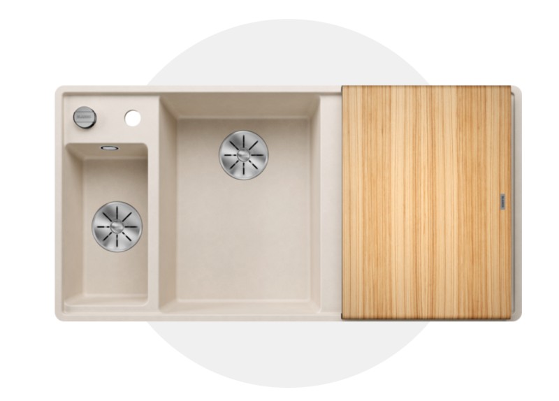 Anderhalve spoelbak Blanco 527047 vooraanzicht