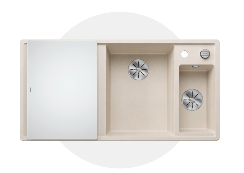 Evier 1 1/2 bassin Blanco 527045 vooraanzicht