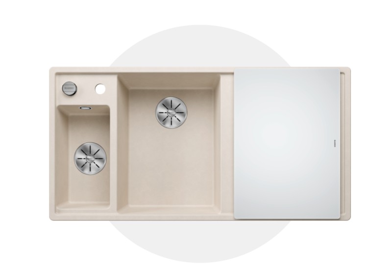 Evier 1 1/2 bassin Blanco 527043 vooraanzicht