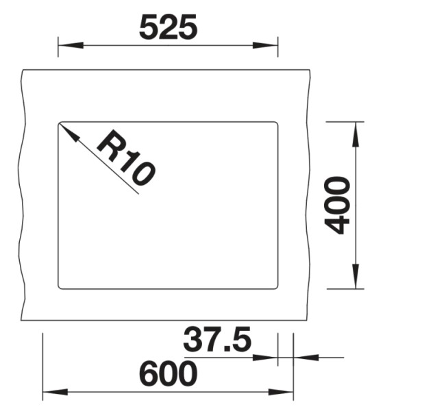 Anderhalve spoelbak Blanco 527345 detail 2