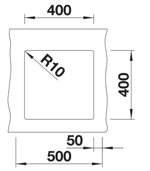Enkele spoelbak Blanco 527349/** detail 2