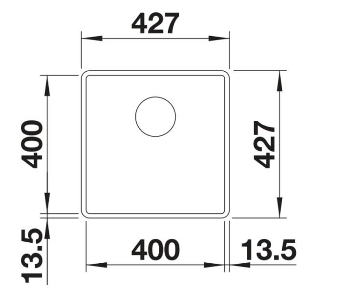 Evier 1 bassin Blanco 527348/** detail 1