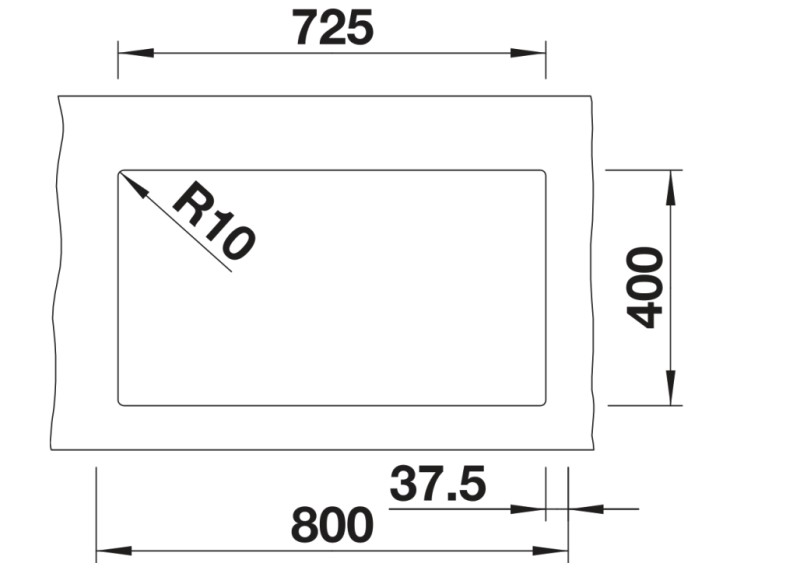 Anderhalve spoelbak Blanco 527347 detail 2