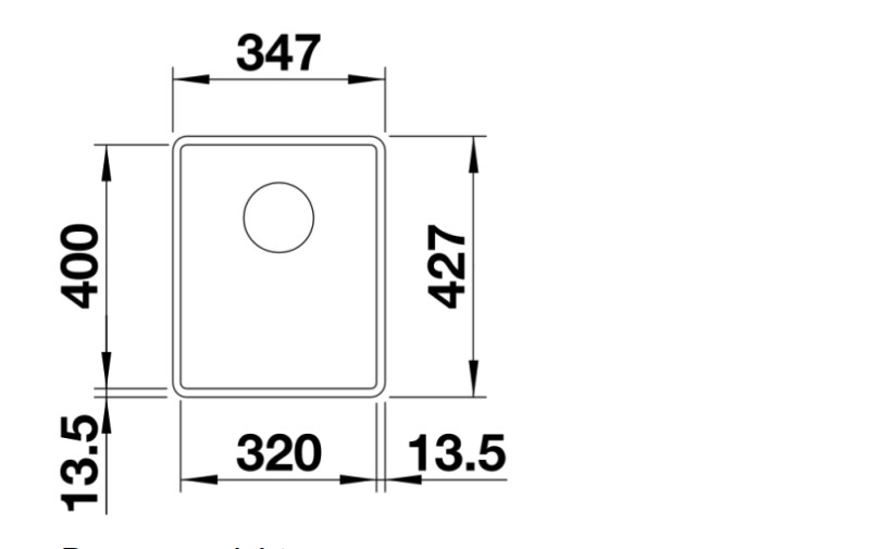 Evier 1 bassin Blanco 527342/** detail 1