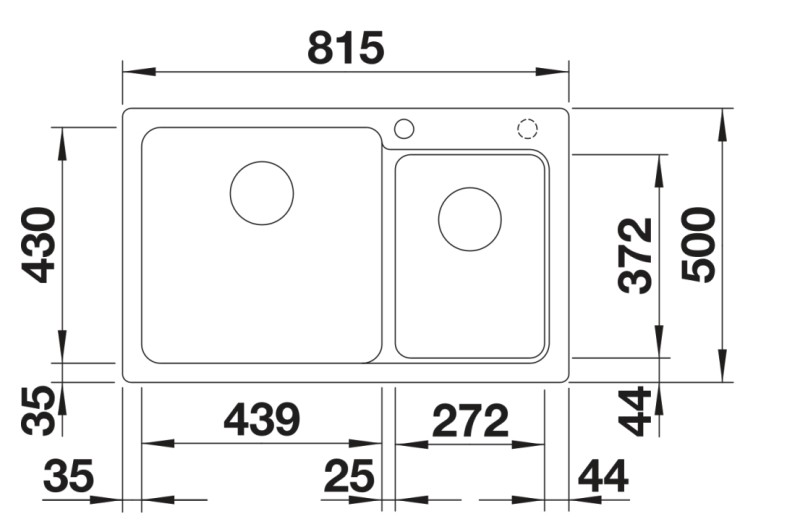 Evier 1 1/2 bassin Blanco 527313 detail 1