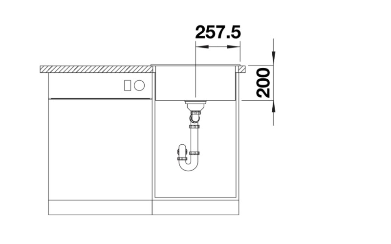 Evier 1 bassin Blanco 527310 detail 3